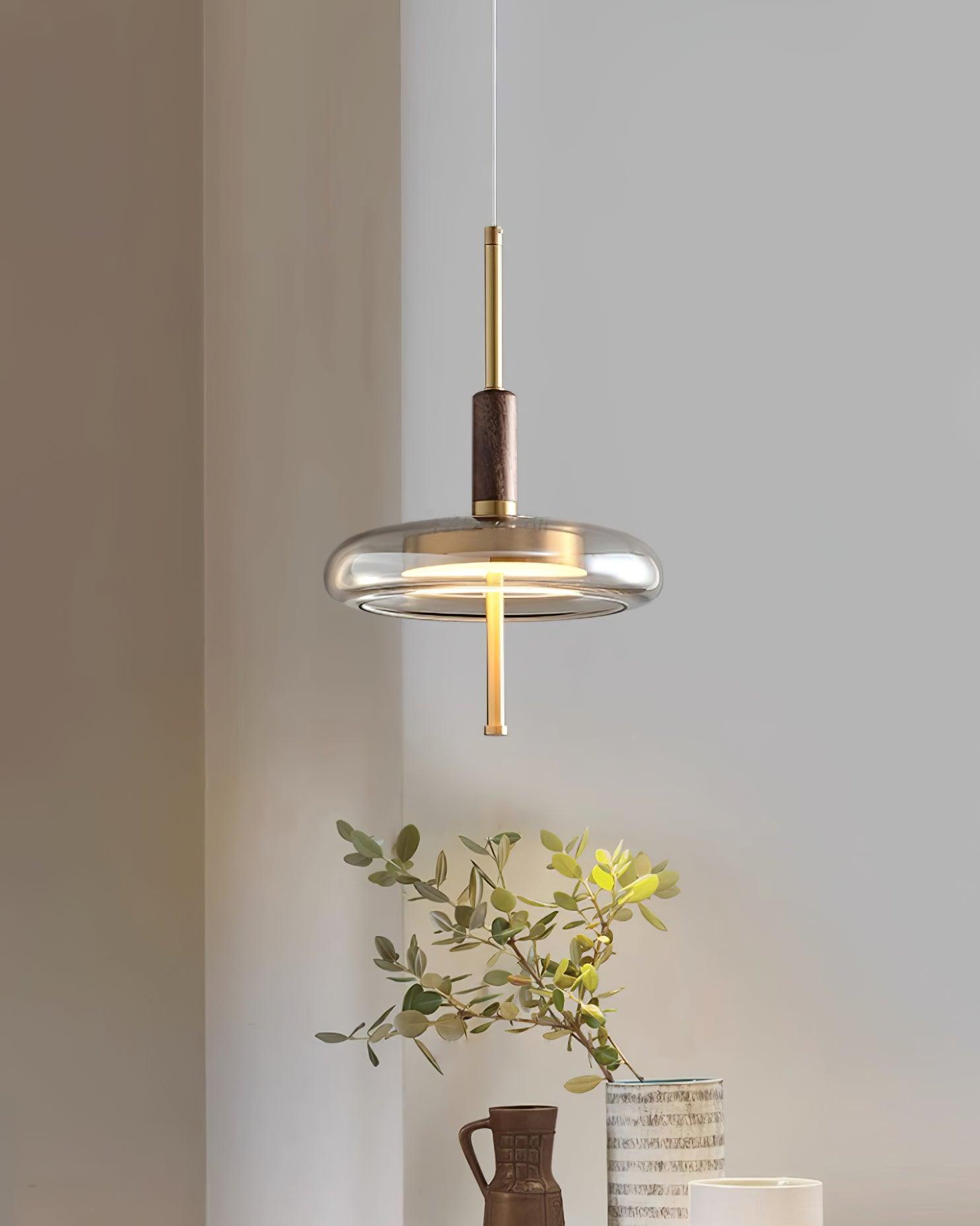 Redondo LED Halo Glass Disc Pendant Lamp - Letslighting