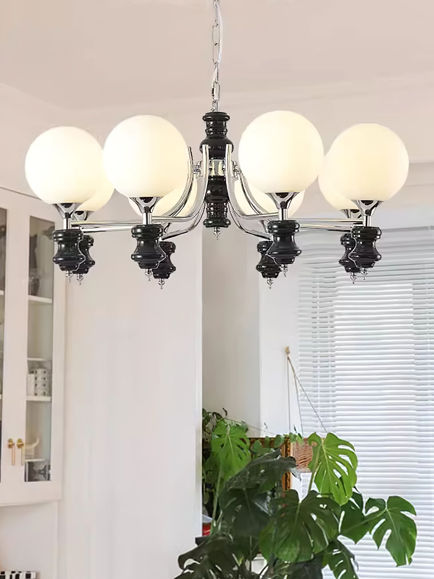 Aurora Chandelier Regal Orb Frosted - Blowlighting