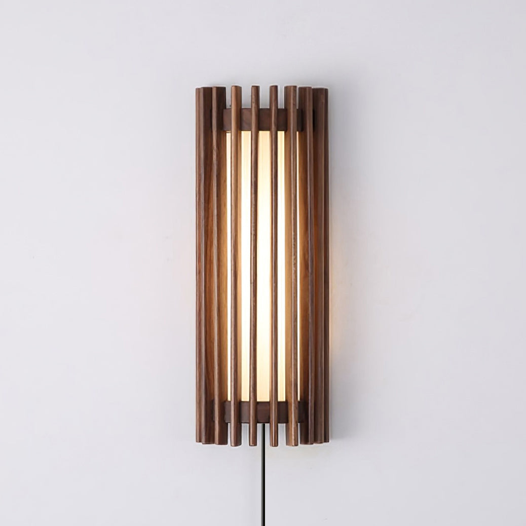 Veyno Wooden Slatted Wall Lamp - Letslighting
