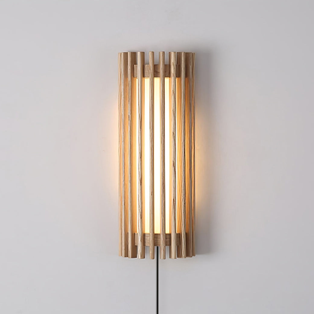 Veyno Wooden Slatted Wall Lamp - Letslighting