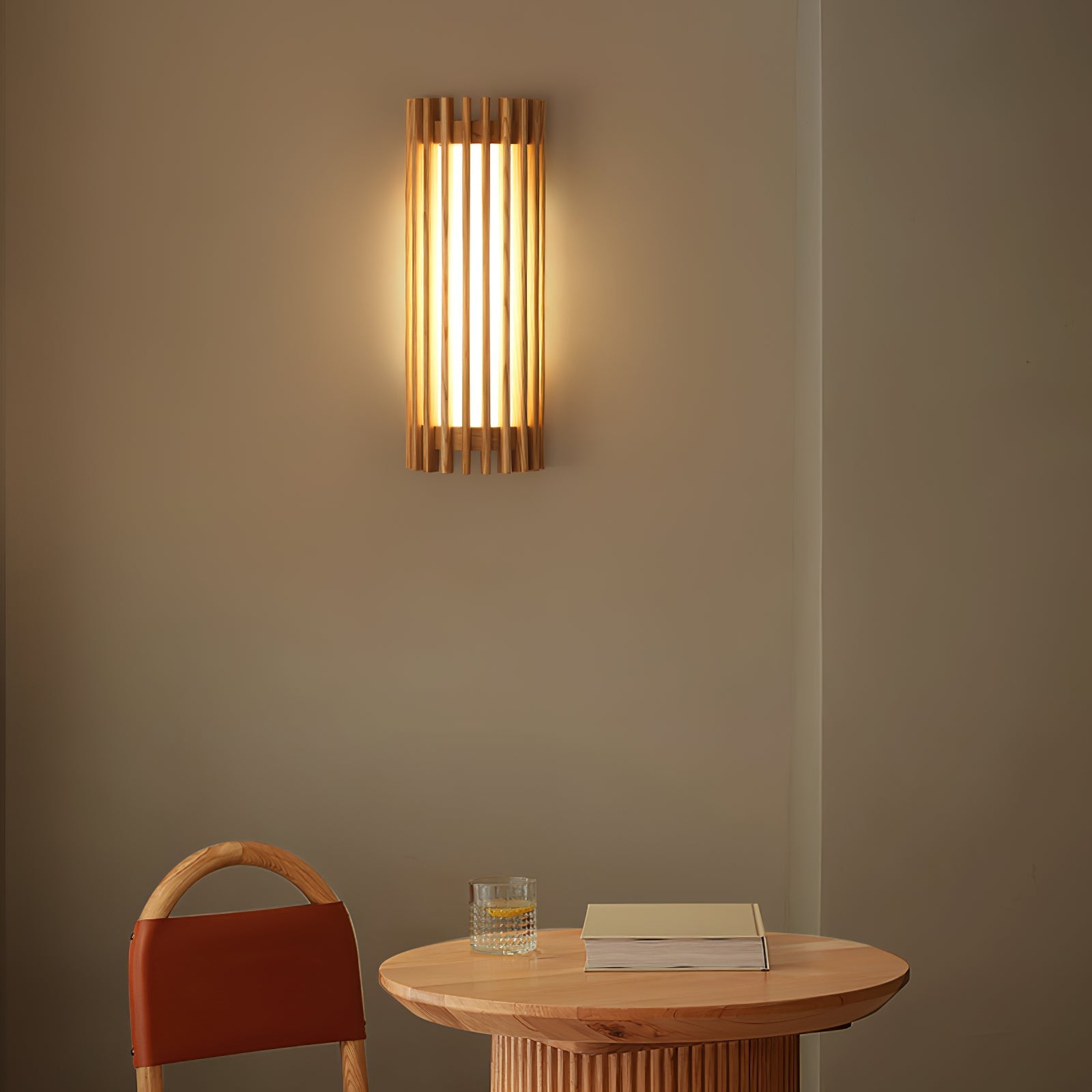 Veyno Wooden Slatted Wall Lamp - Letslighting