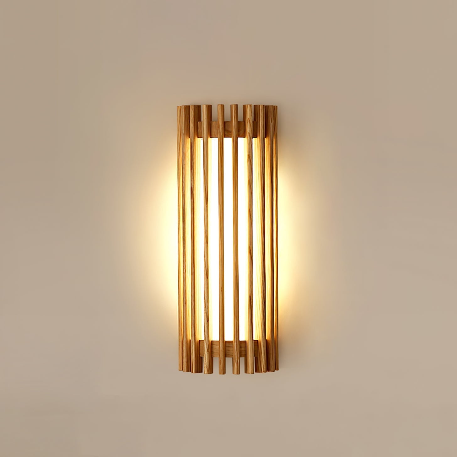 Veyno Wooden Slatted Wall Lamp - Letslighting