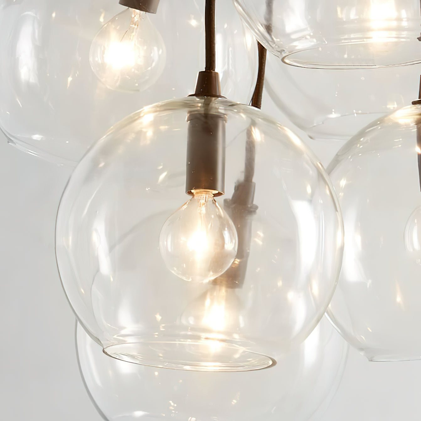 Ucaryra Modern Minimalist Glass Metal Pendant Lamp - Lamp Copper