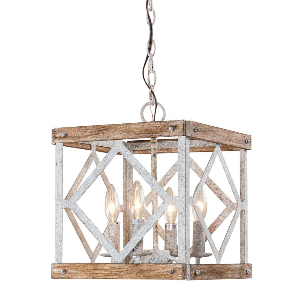Zelaeora Individual Creativity 4 - Light Wooden Metal Pendant Lamp - Lamp Copper