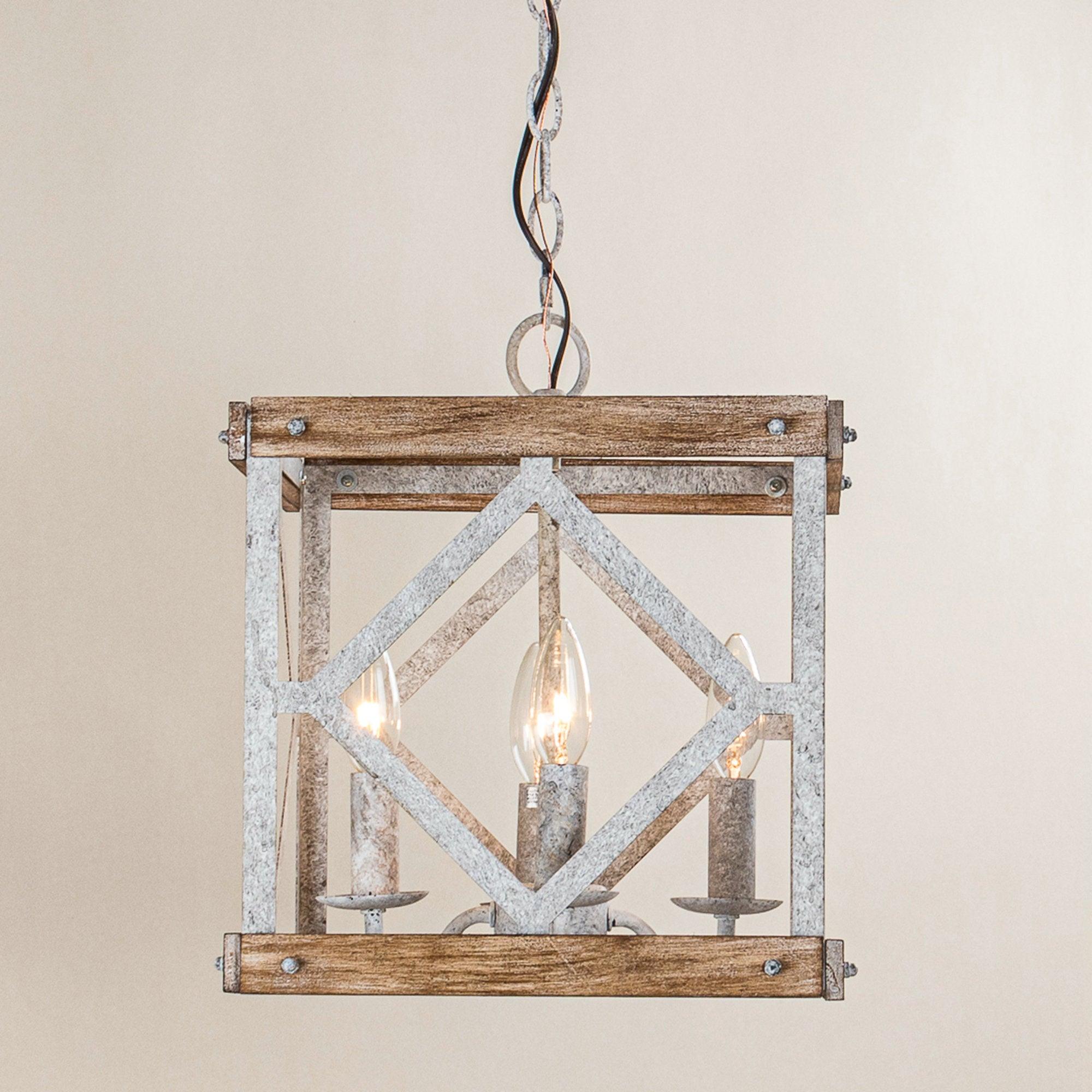 Zelaeora Individual Creativity 4 - Light Wooden Metal Pendant Lamp - Lamp Copper