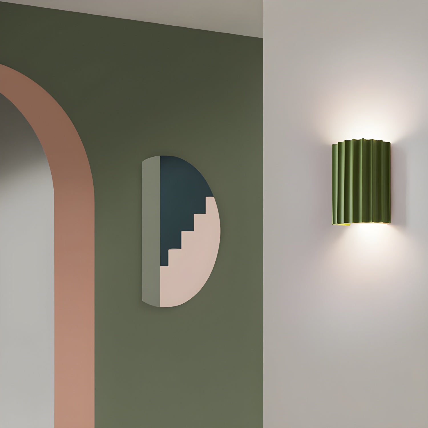 Resin Ribbed Wall Lamp - Blowlighting