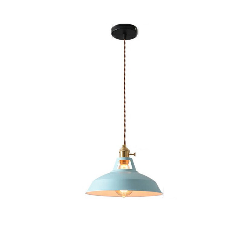 Valentina Lampe Suspension Luminaire Vintage, Métal, Noir/Blanc, Salle à Manger