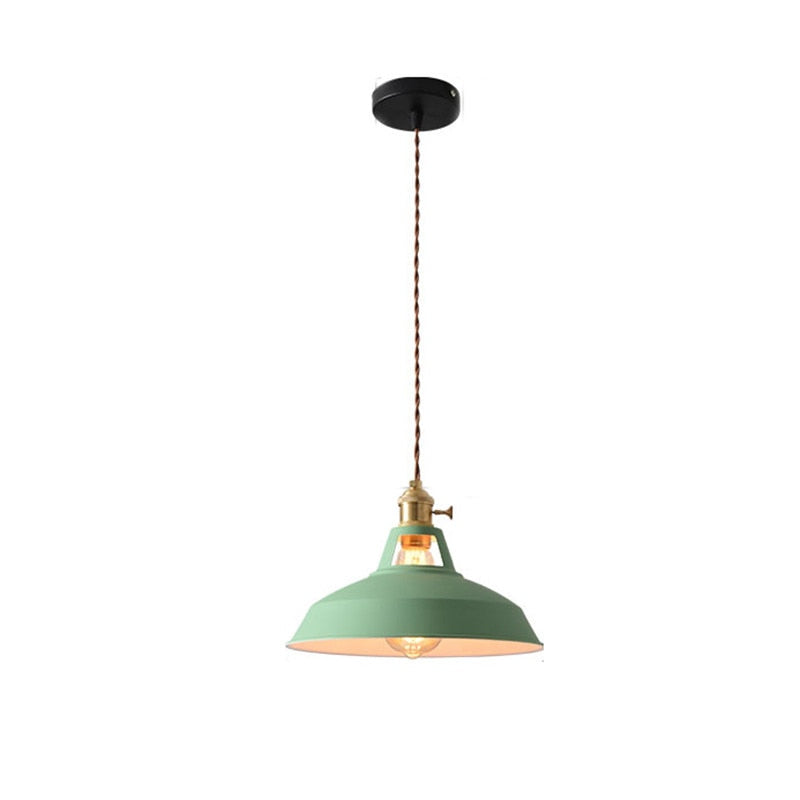 Valentina Lampe Suspension Luminaire Vintage, Métal, Noir/Blanc, Salle à Manger