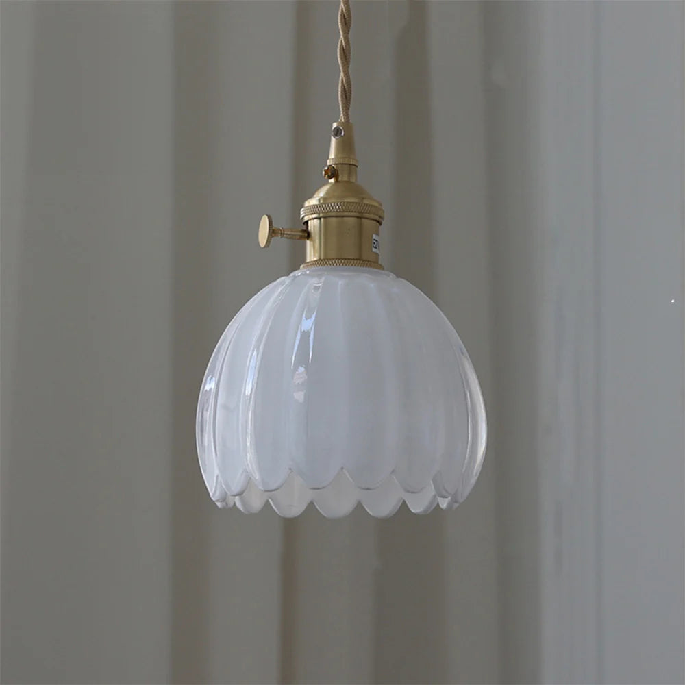 Valentina Rétro LED Suspension Verre Salon