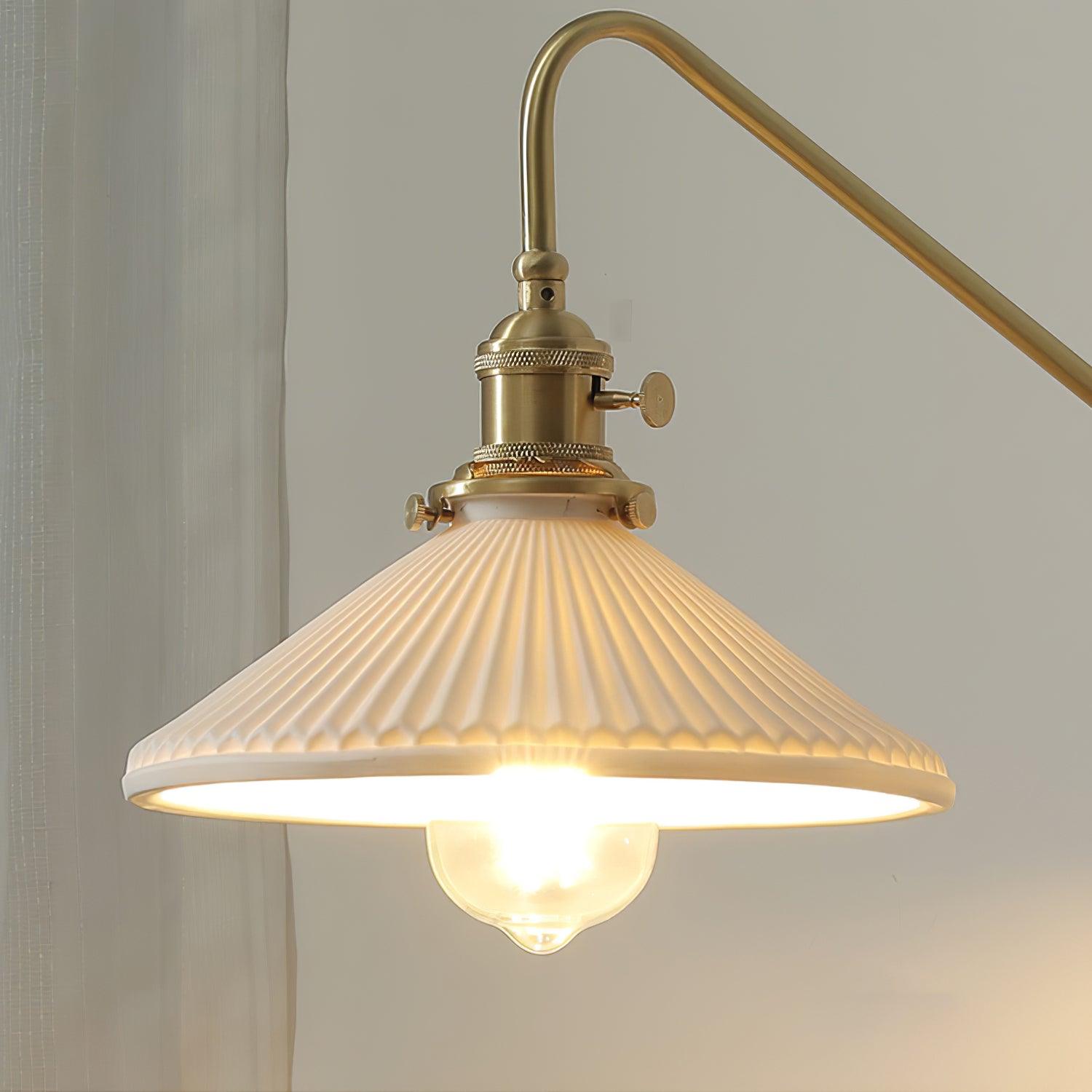 Wall Light Retro Plug In with Brass, Walnut French Elegance - Letslighting