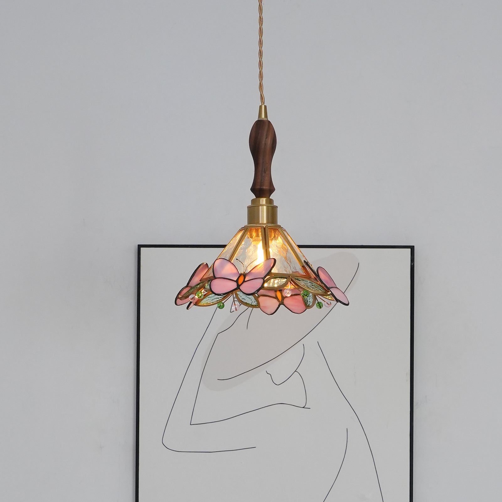 Tiffany Retro Butterfly Pendant Light - Letslighting