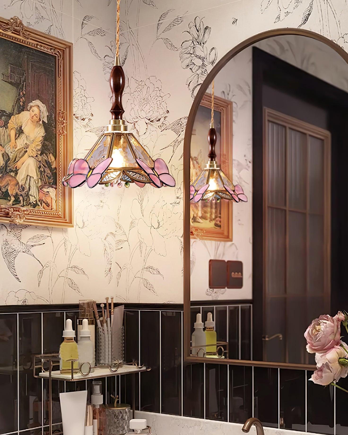 Tiffany Retro Butterfly Pendant Light - Letslighting