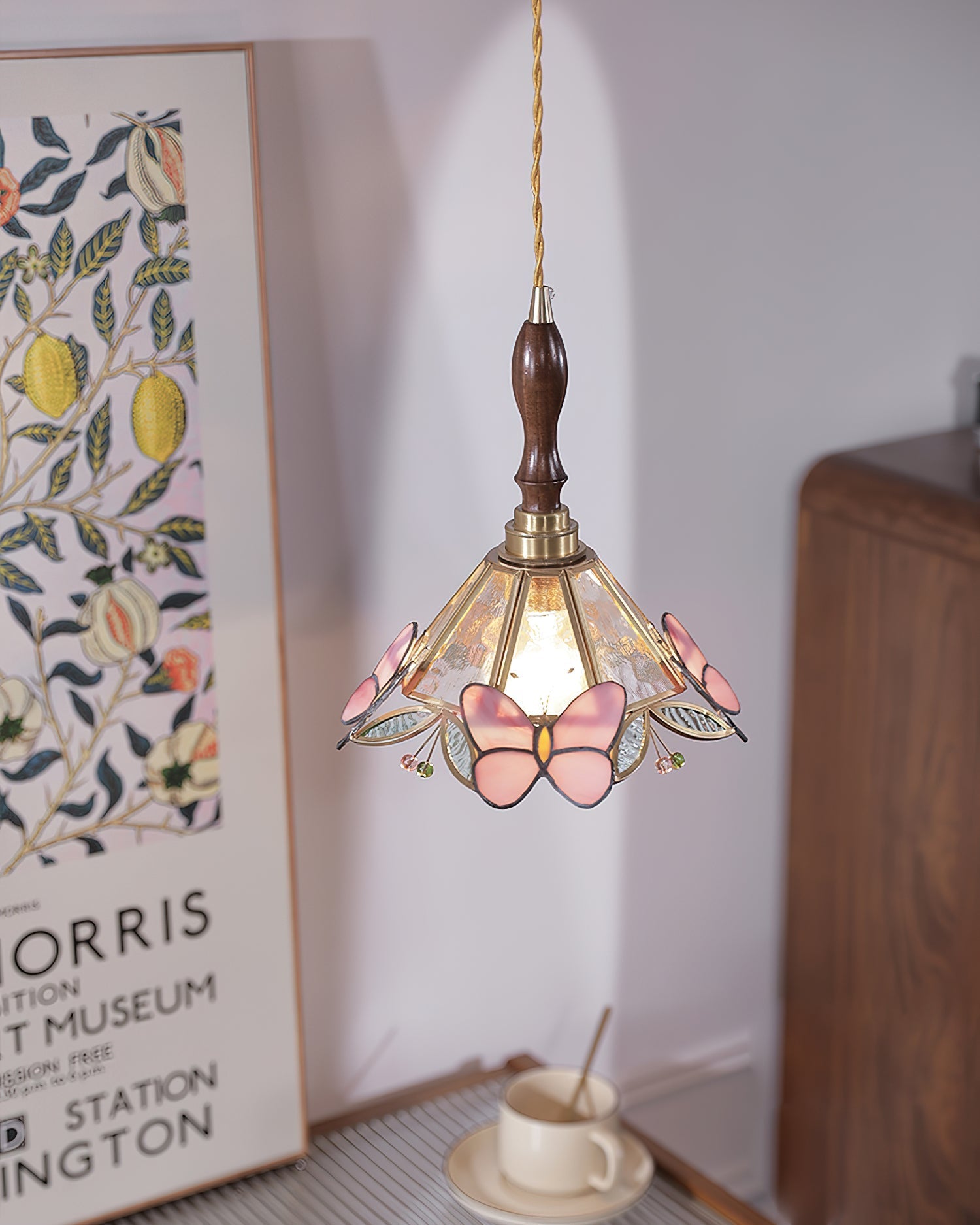 Tiffany Retro Butterfly Pendant Light - Letslighting