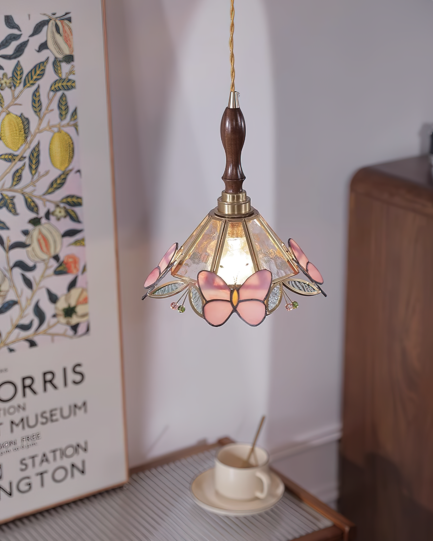 Tiffany Retro Butterfly Pendant Light - Letslighting