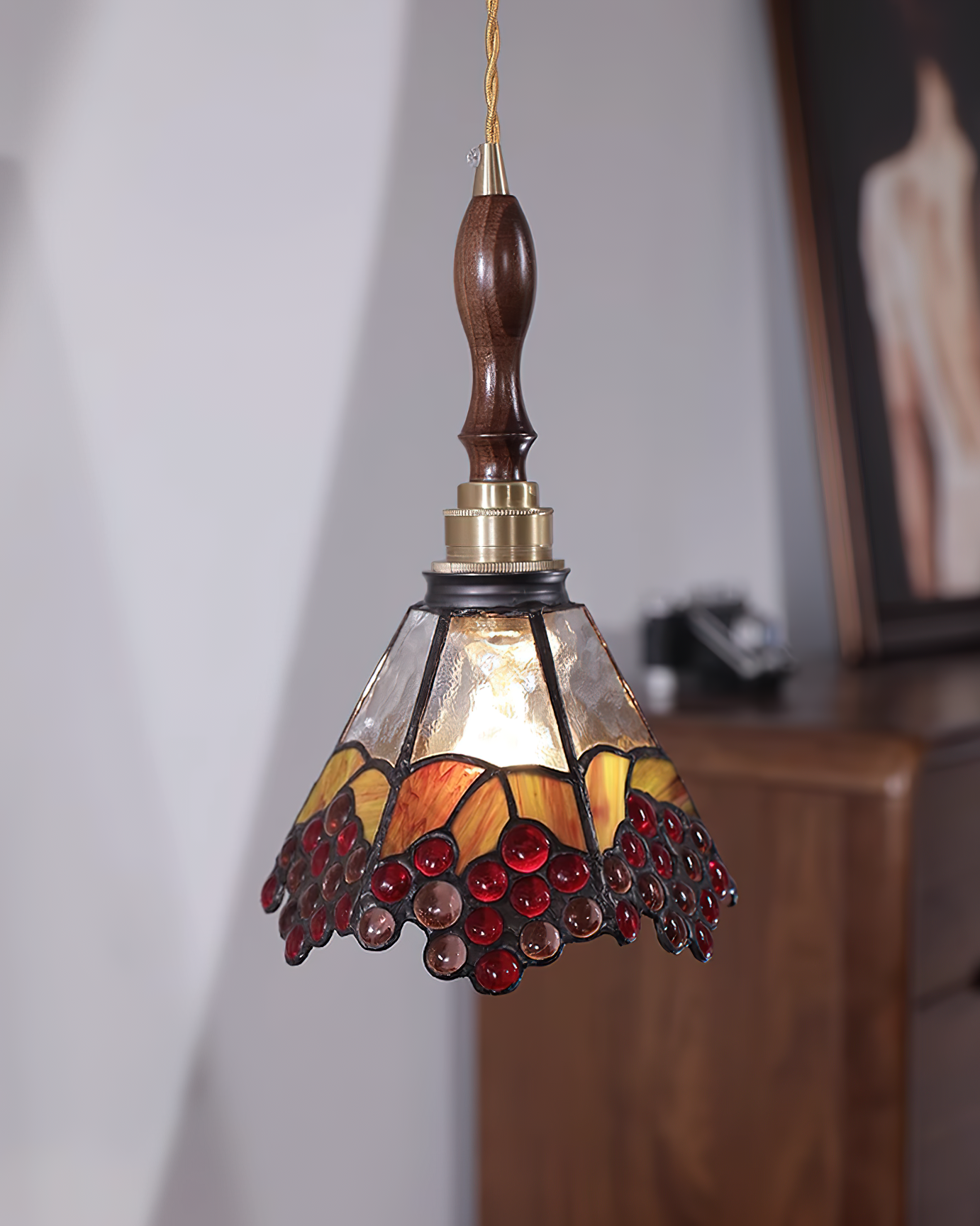 Tiffany Retro Butterfly Pendant Light - Letslighting