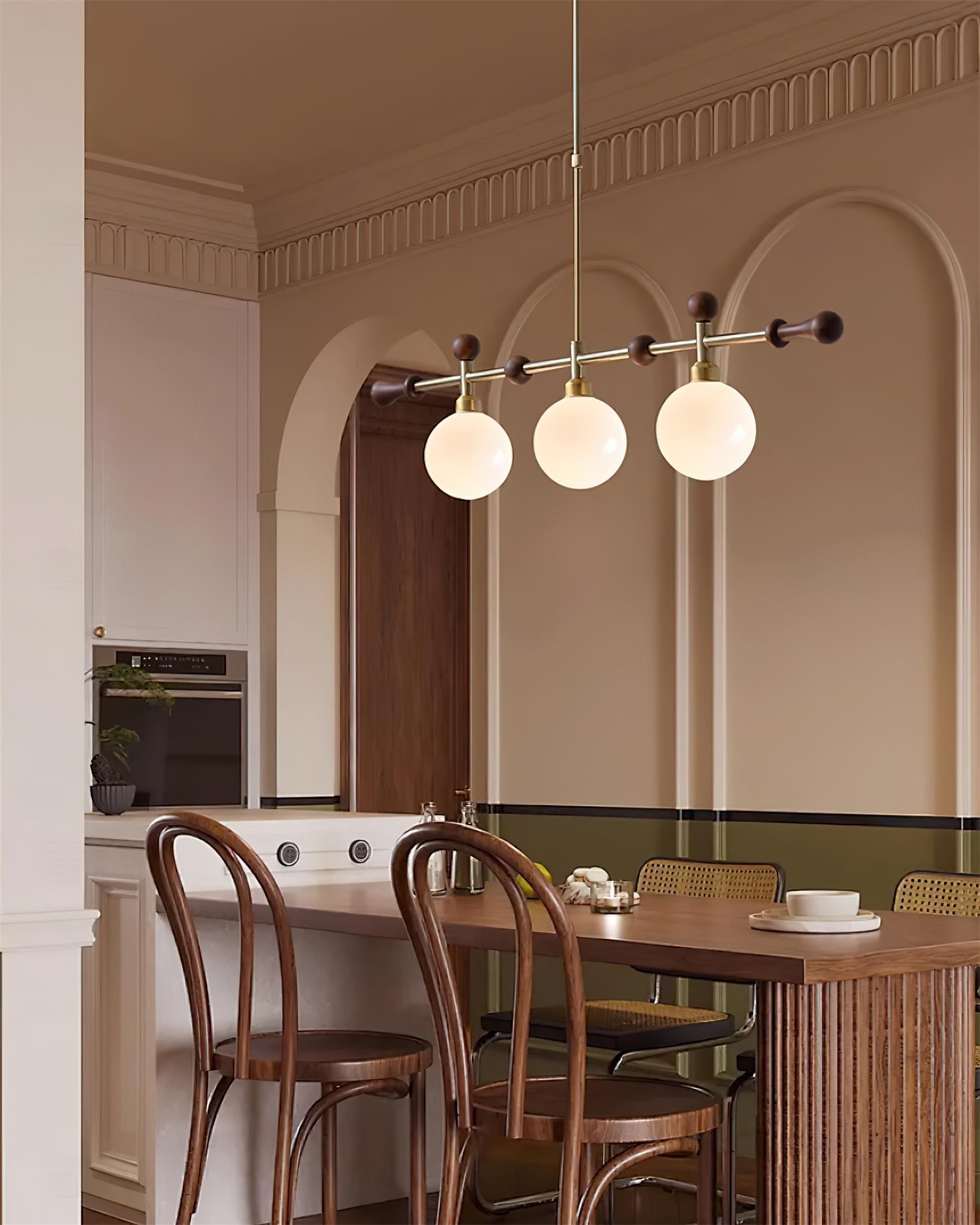 Chandelier Linear Globe LED/Incandescent for Dining Room Kitchen Island - Letslighting