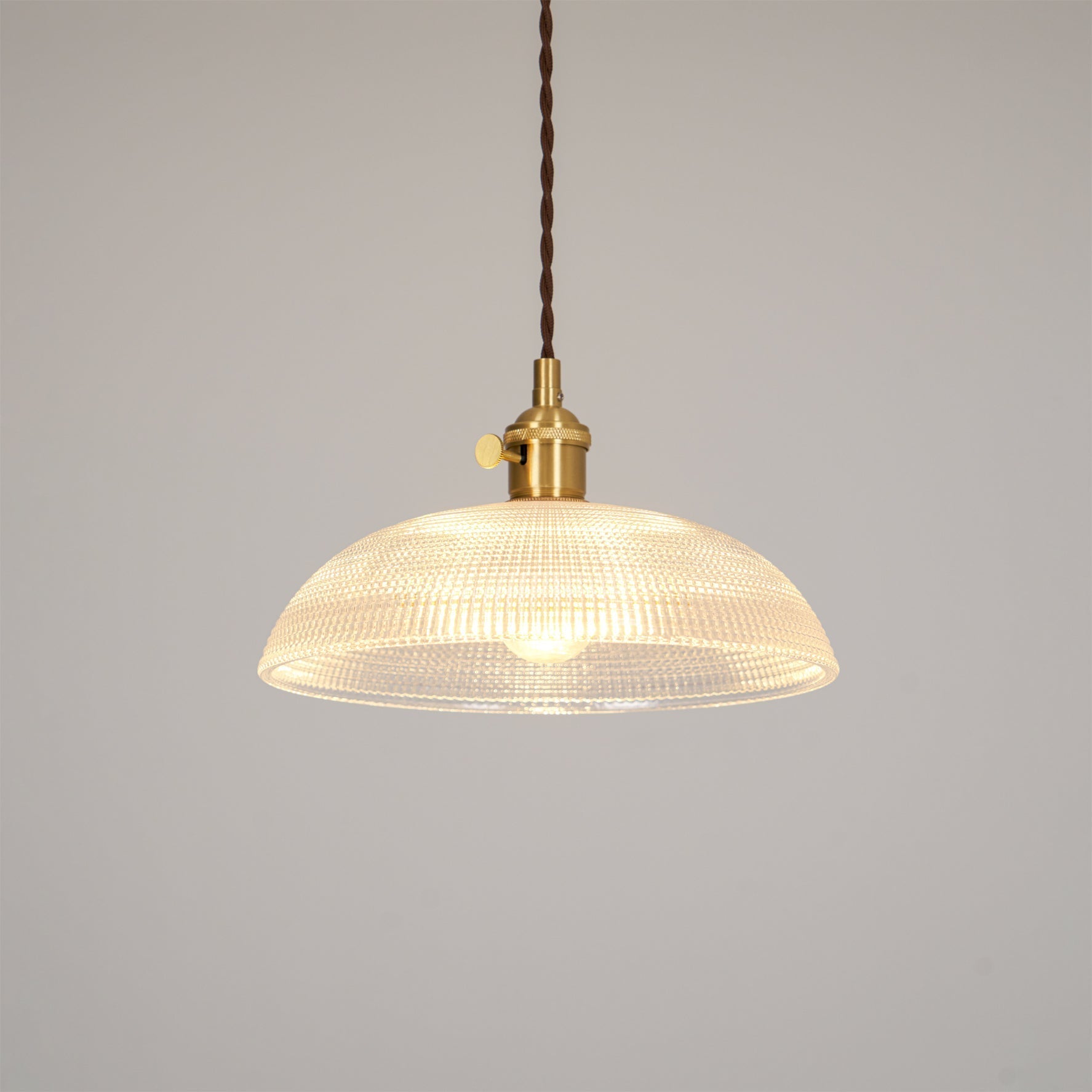 Ribbed Spiral Pendant Swag Light - Blowlighting