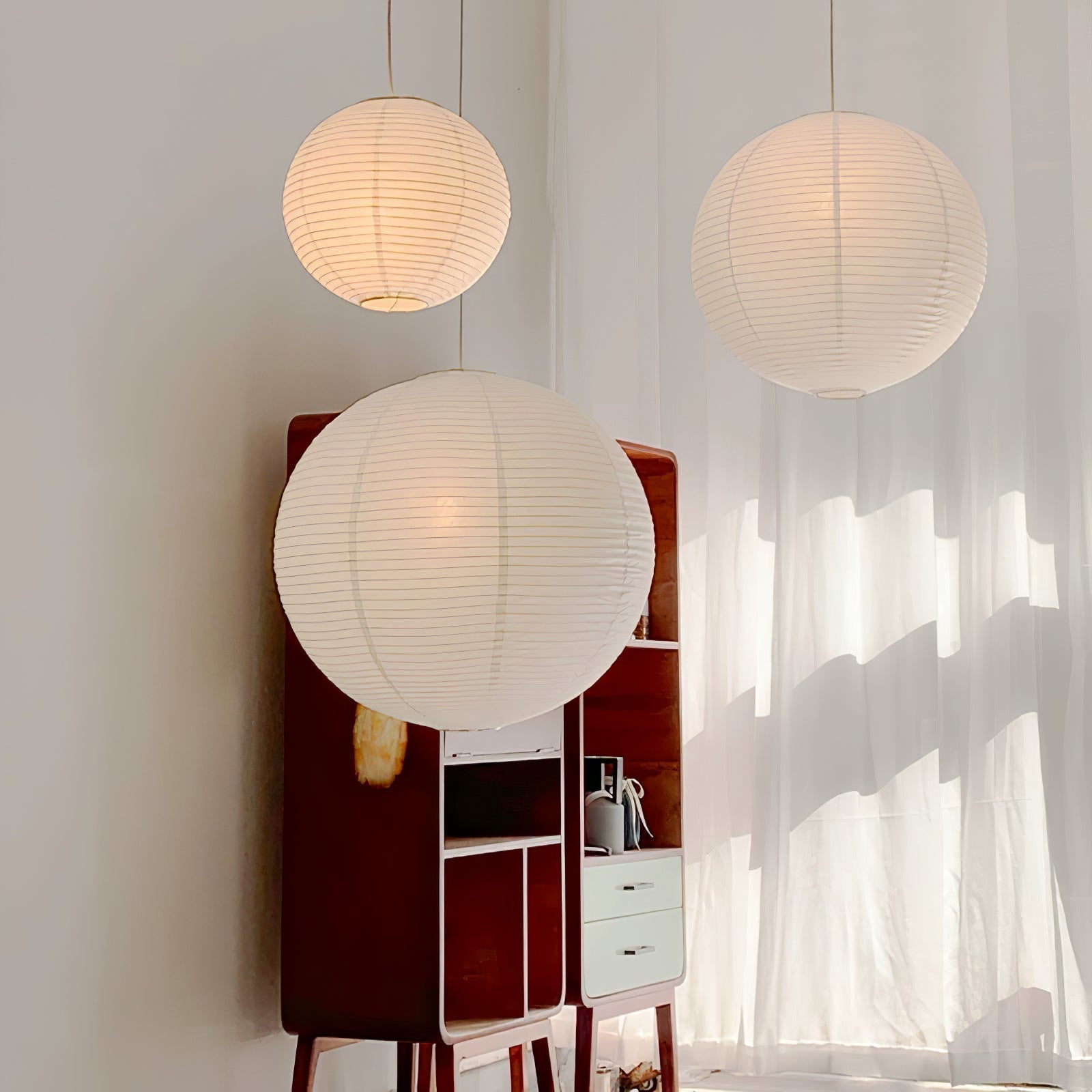 Akari A Round Swag Light - Blowlighting