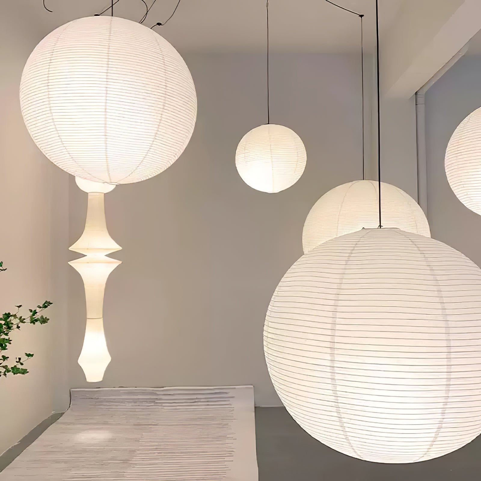 Akari A Pendant Swag Light - Blowlighting