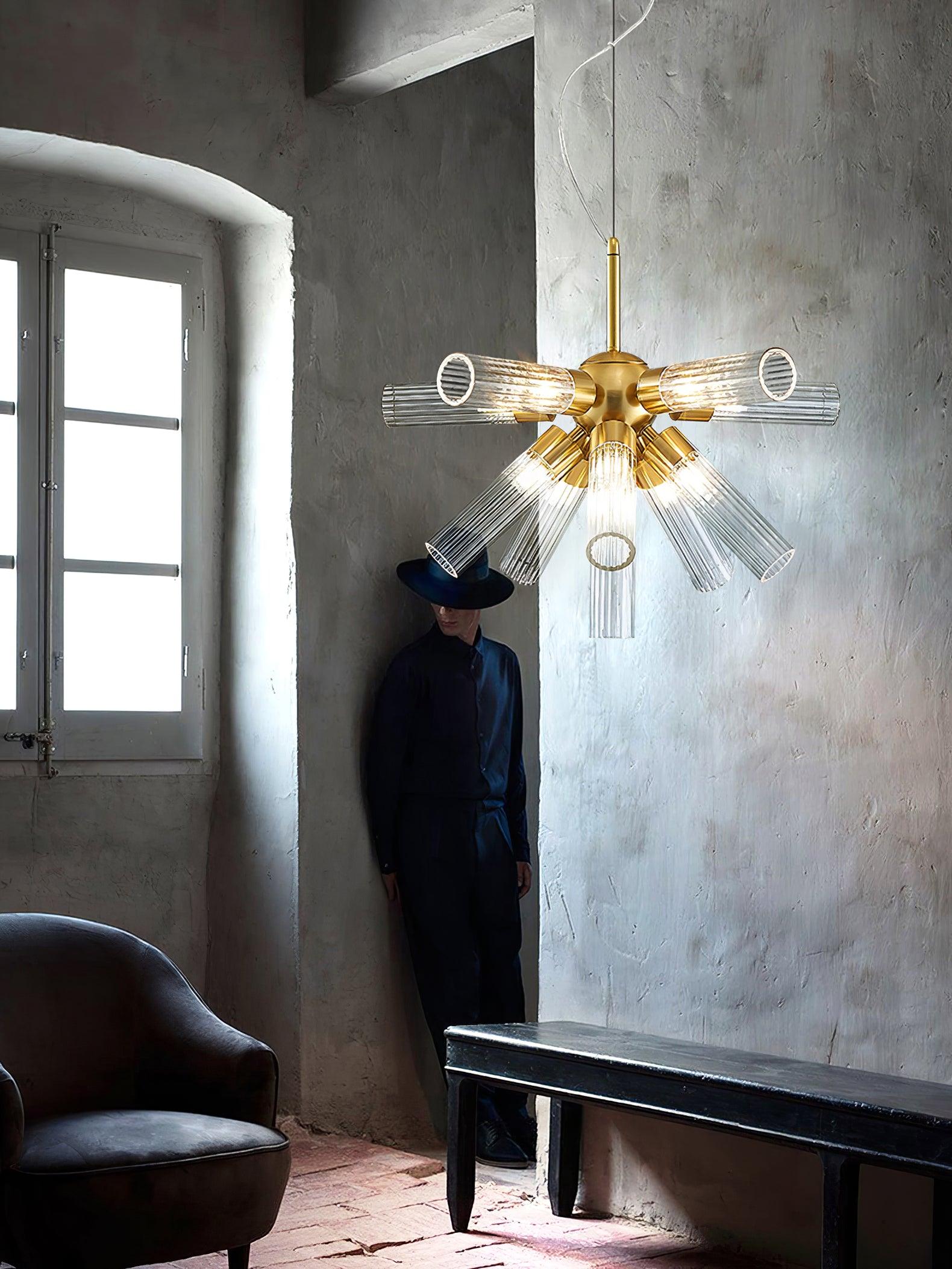 Ringold Postmodern Luxury Sputnik Metal Chandelier - Blowlighting