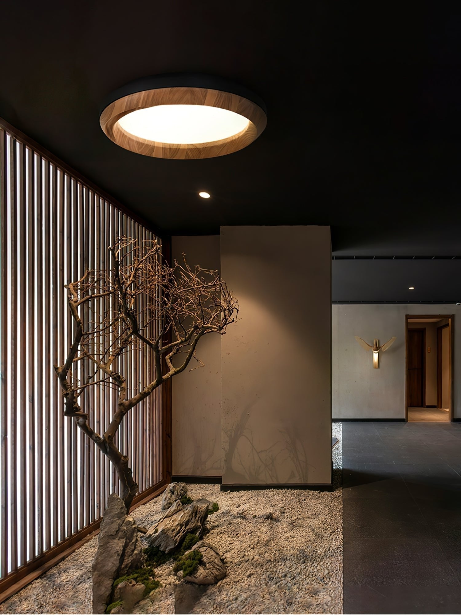 Ripple Wood Ceiling Light - Blowlighting