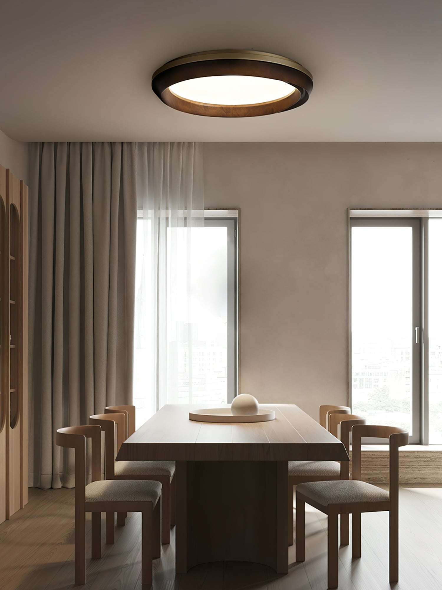 Ripple Wood Ceiling Light - Blowlighting