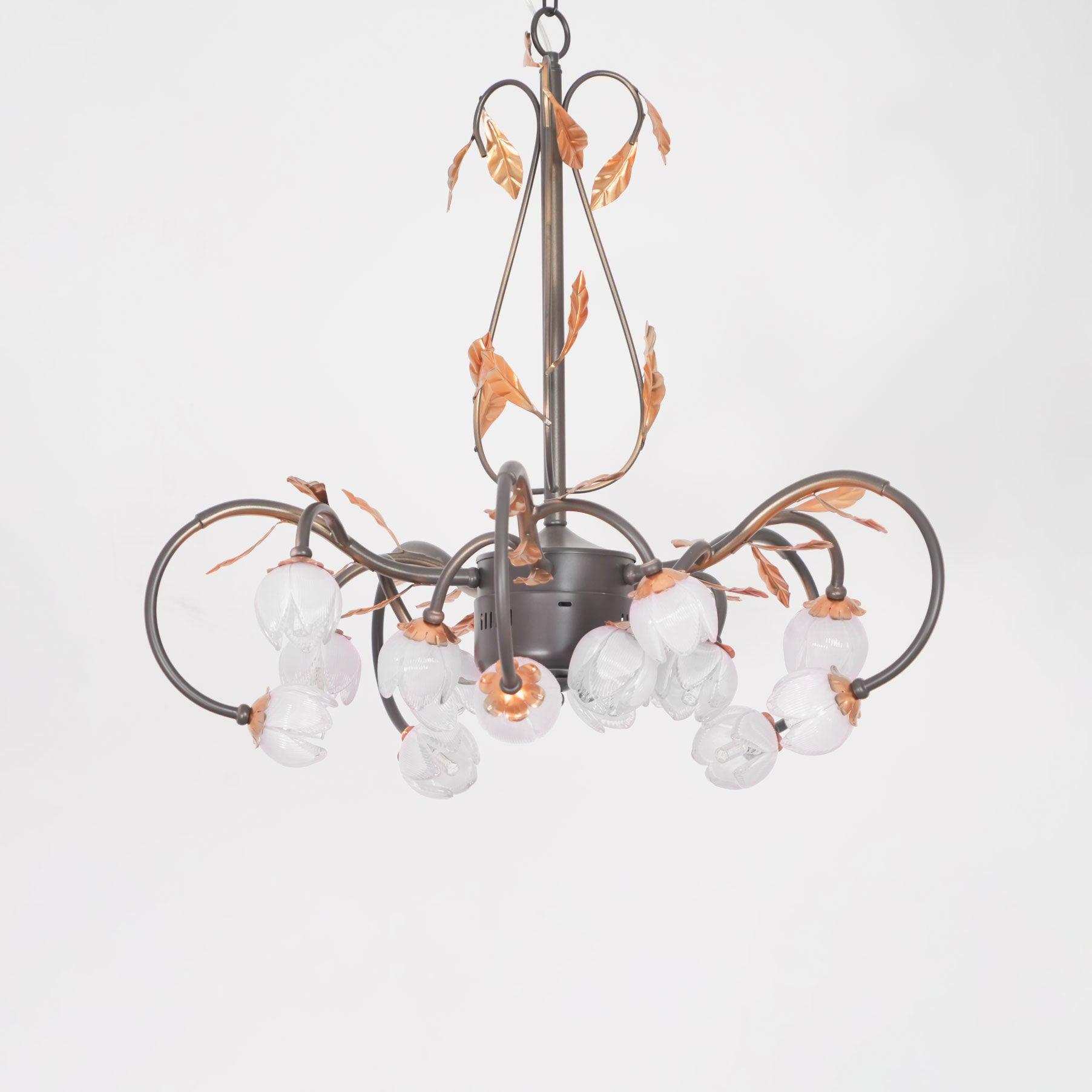 Giulia Chandelier Floral Glass Romantic Elegance - Letslighting