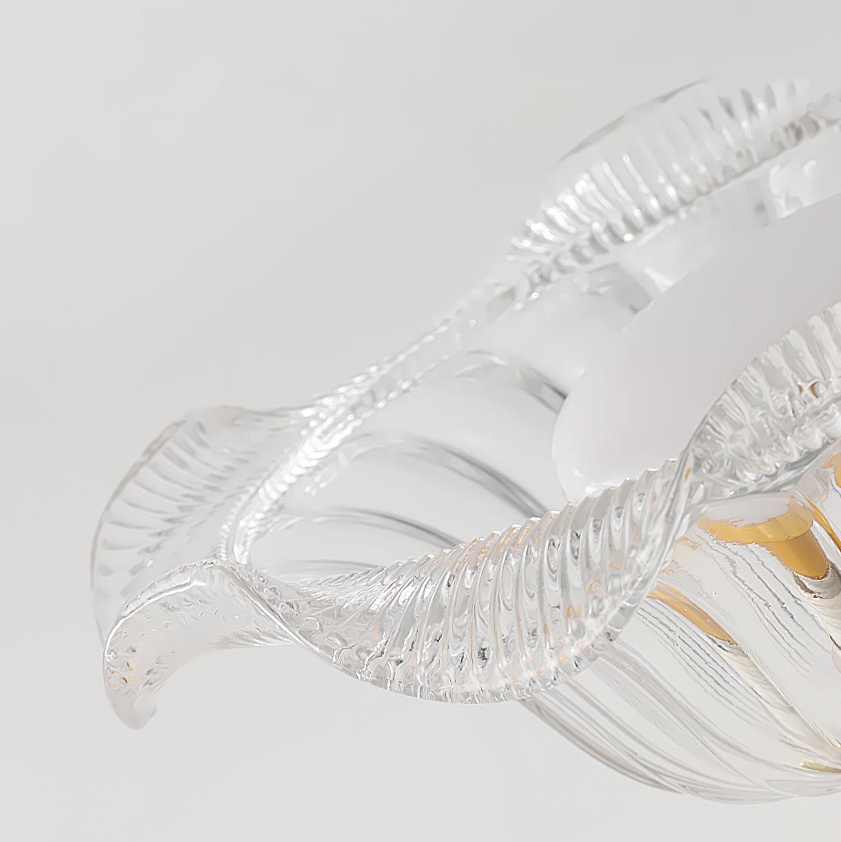 Rosa Ceiling Lamp Glass Ruffled Shade Modern Bedroom - Letslighting