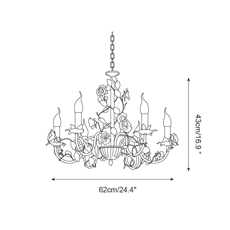 Evelisse Vintage White Chandelier - Letslighting