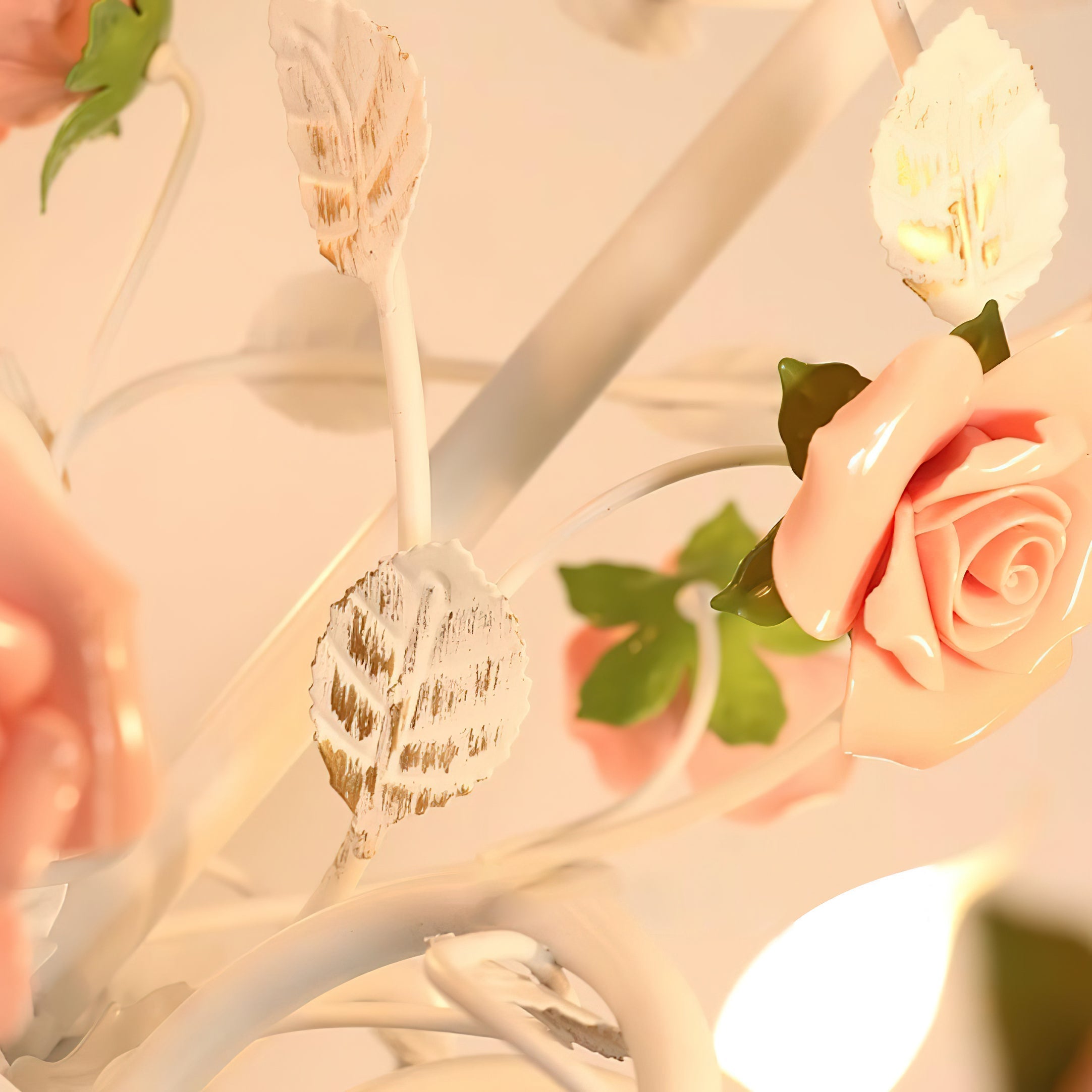 Evelisse Vintage White Chandelier - Letslighting
