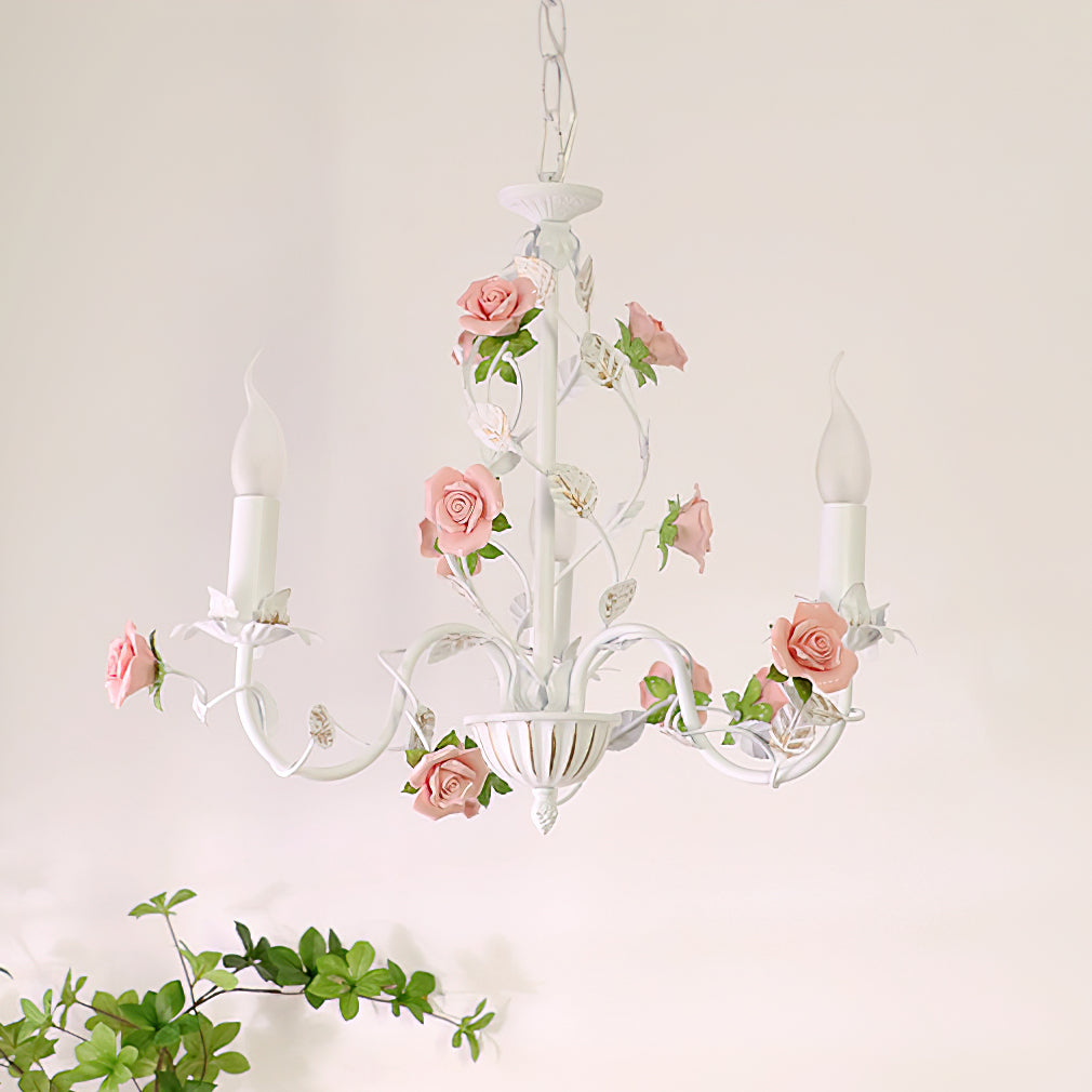 Evelisse Vintage White Chandelier - Letslighting