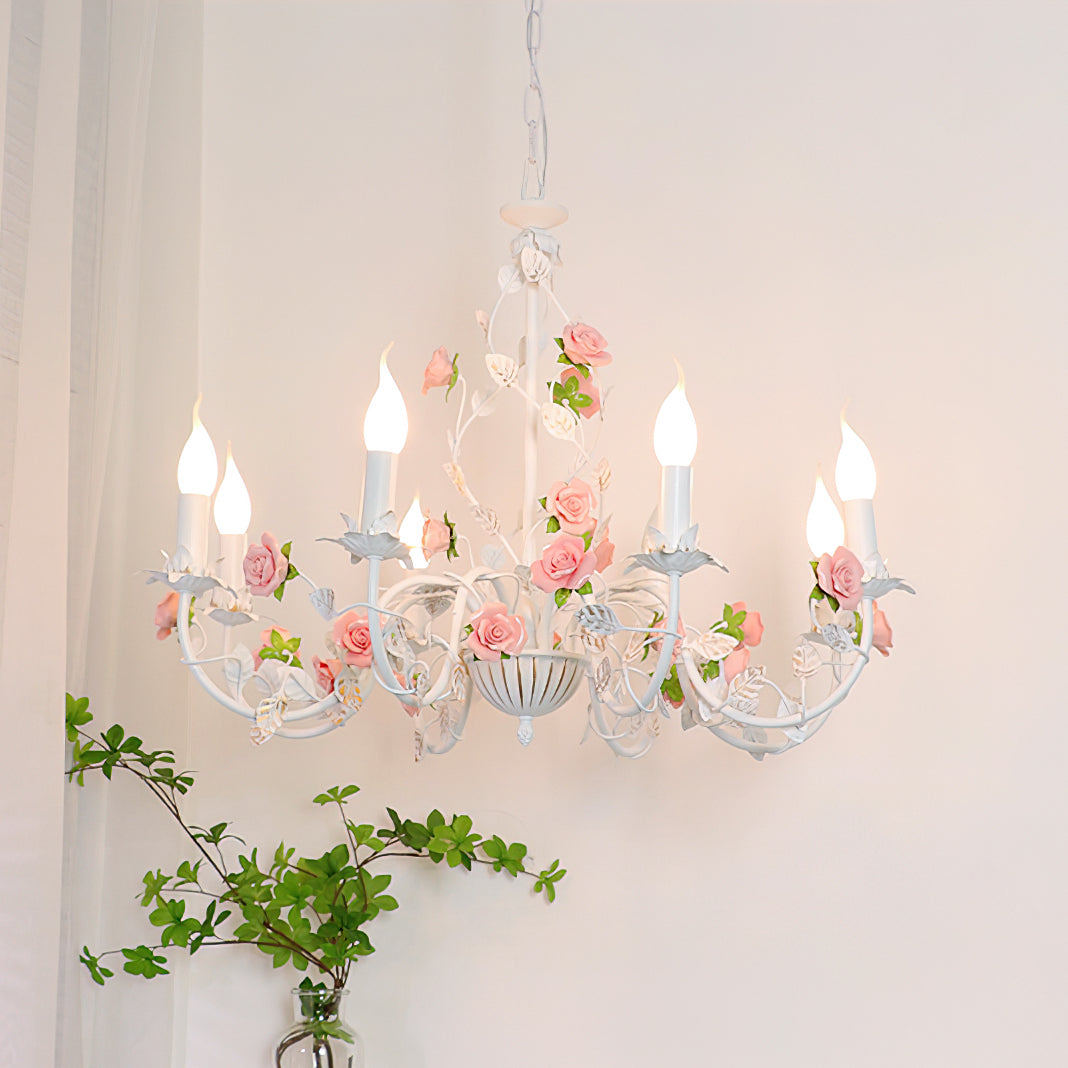 Evelisse Vintage White Chandelier - Letslighting