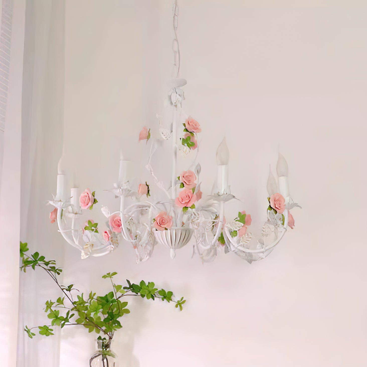 Evelisse Vintage White Chandelier - Letslighting