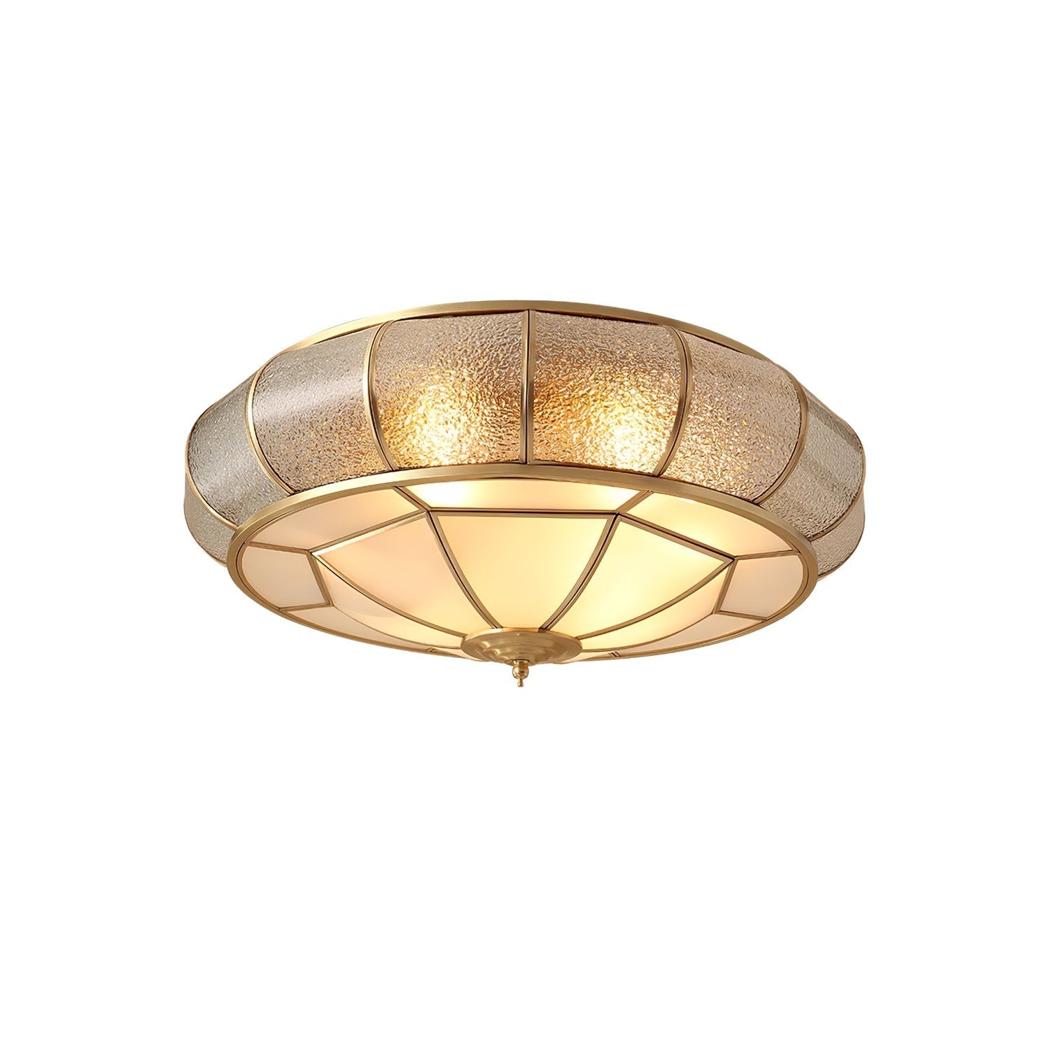Round Textured Glass Ceiling Light - Blowlighting
