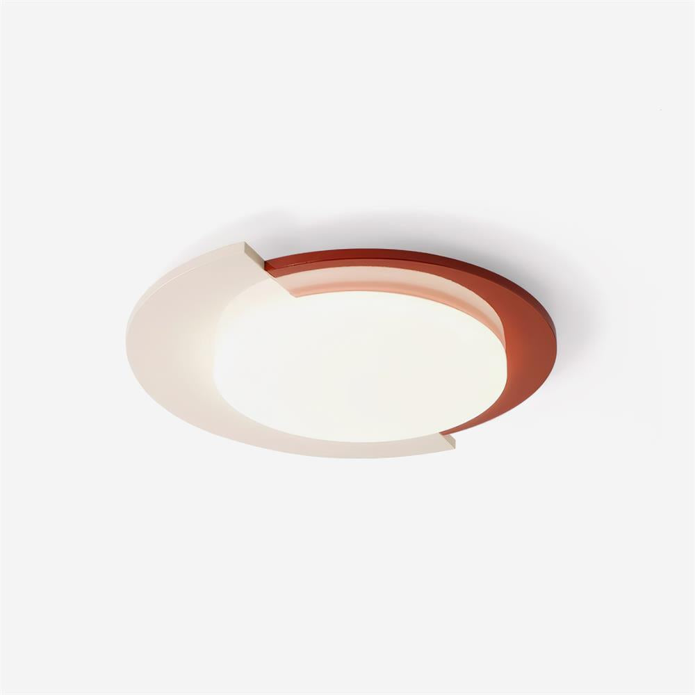 Toina Ceiling Light Two-Toned Red Ivory Minimalist - Letslighting