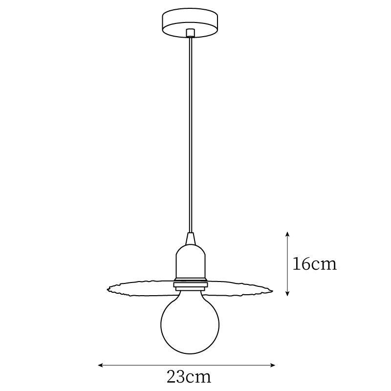 Rozeta Pendant Light Brass Pleated Modern - Letslighting