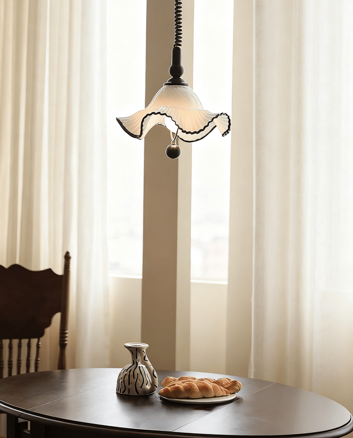 Devin Lampe à Suspension Vintage en Verre