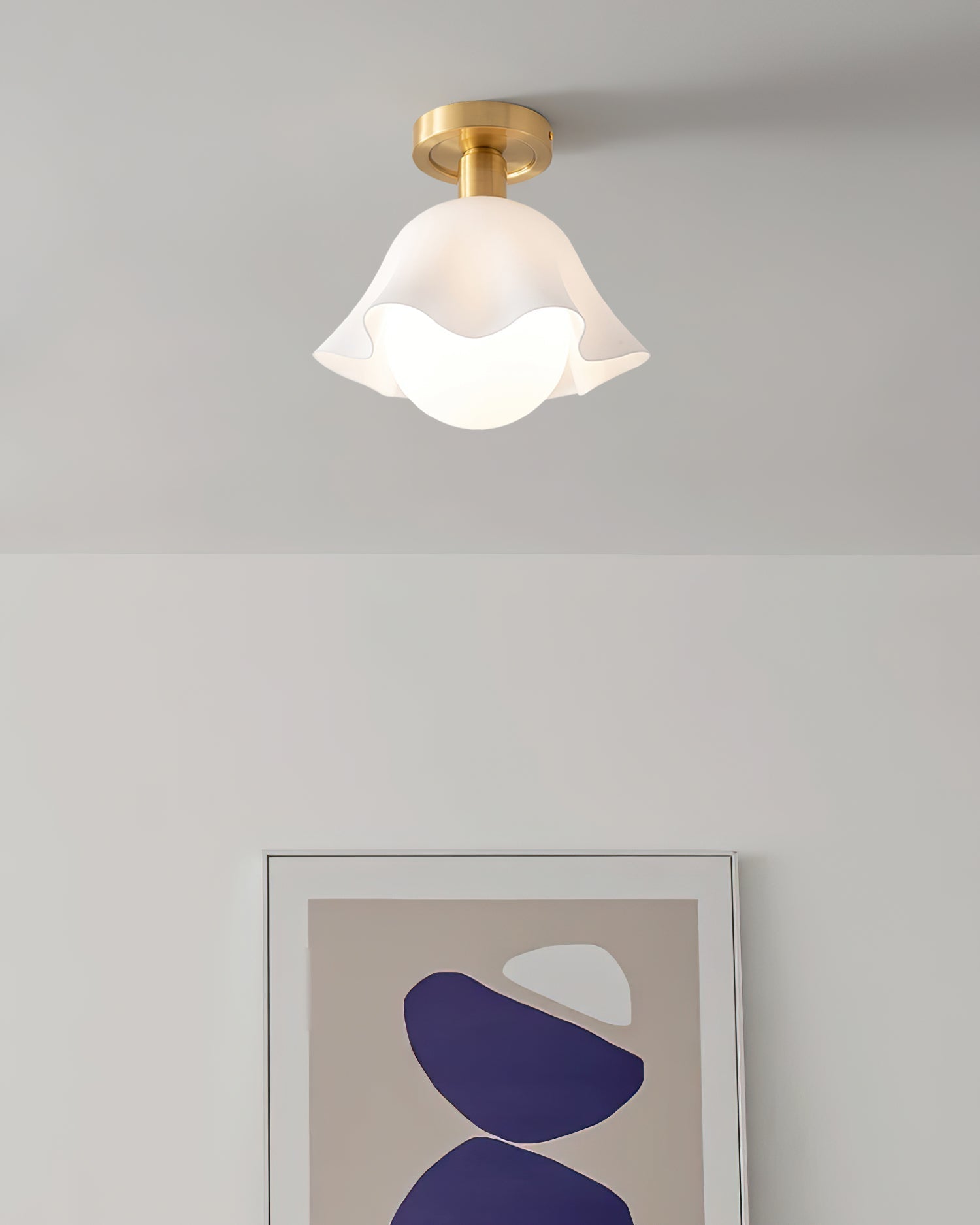 Petalia Semi-Flush Mount Ceiling Light - Letslighting