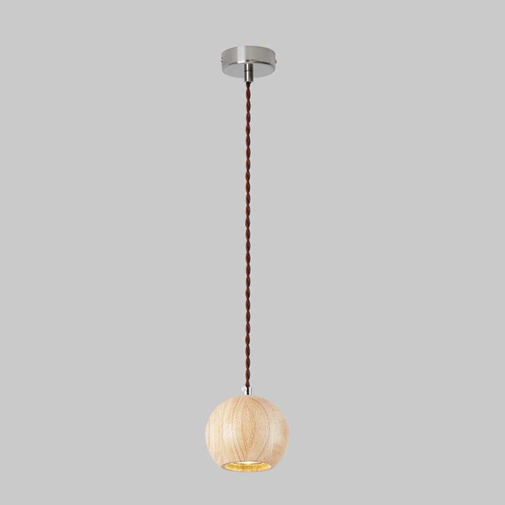 Muto Cottage Installer LED Suspension Bois Cuisine/Chambre à coucher