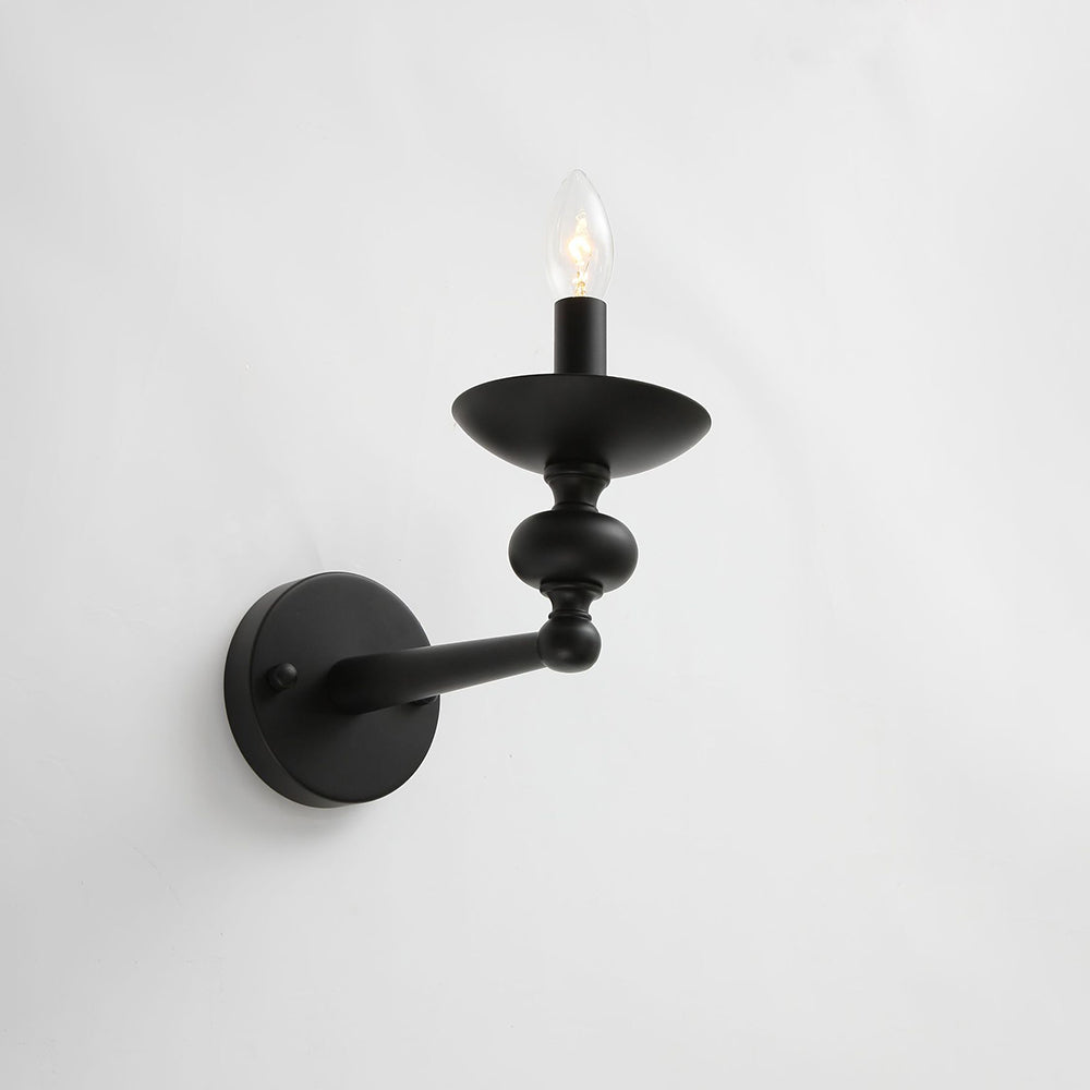Silva Suspension Bougeoir Rétro, Métal/Verre, Noir, Salon/Salle à Manger