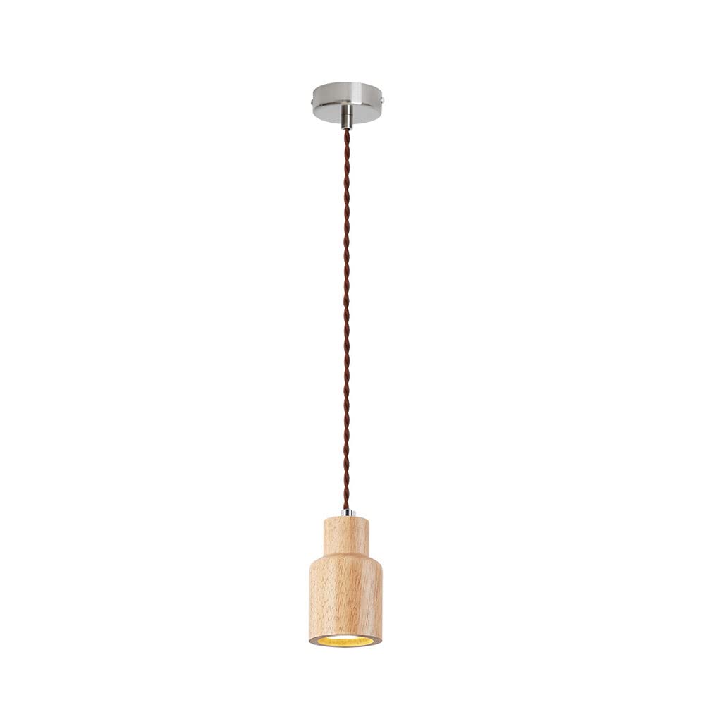 Muto Cottage Installer LED Suspension Bois Cuisine/Chambre à coucher