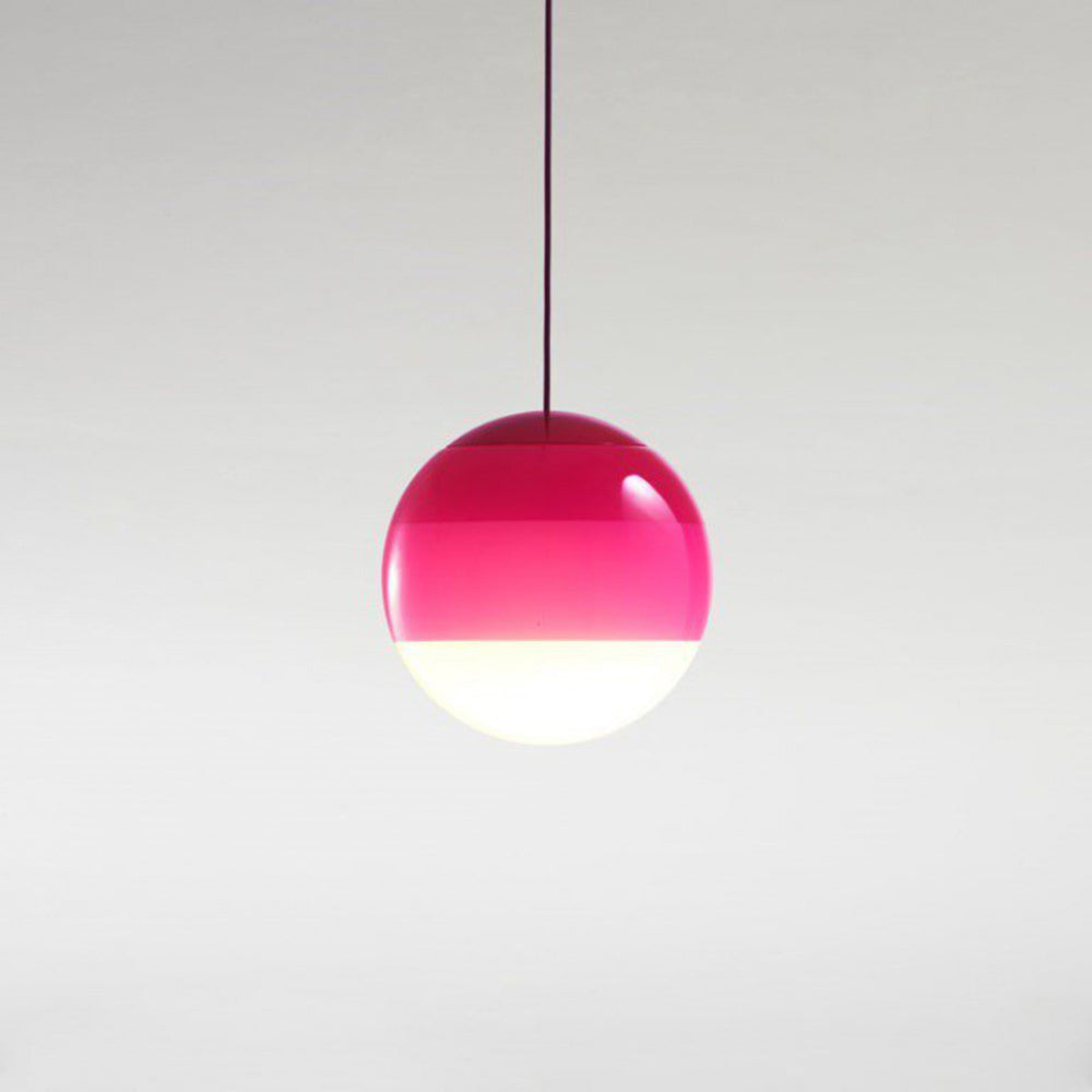 Valentina Suspension Bulle Moderne Verre, Noir/Gris/Bleu/Rose, Salon