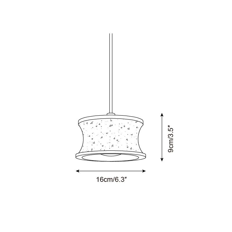 Ritta Pendant Lamp Travertine Sculptural - Letslighting