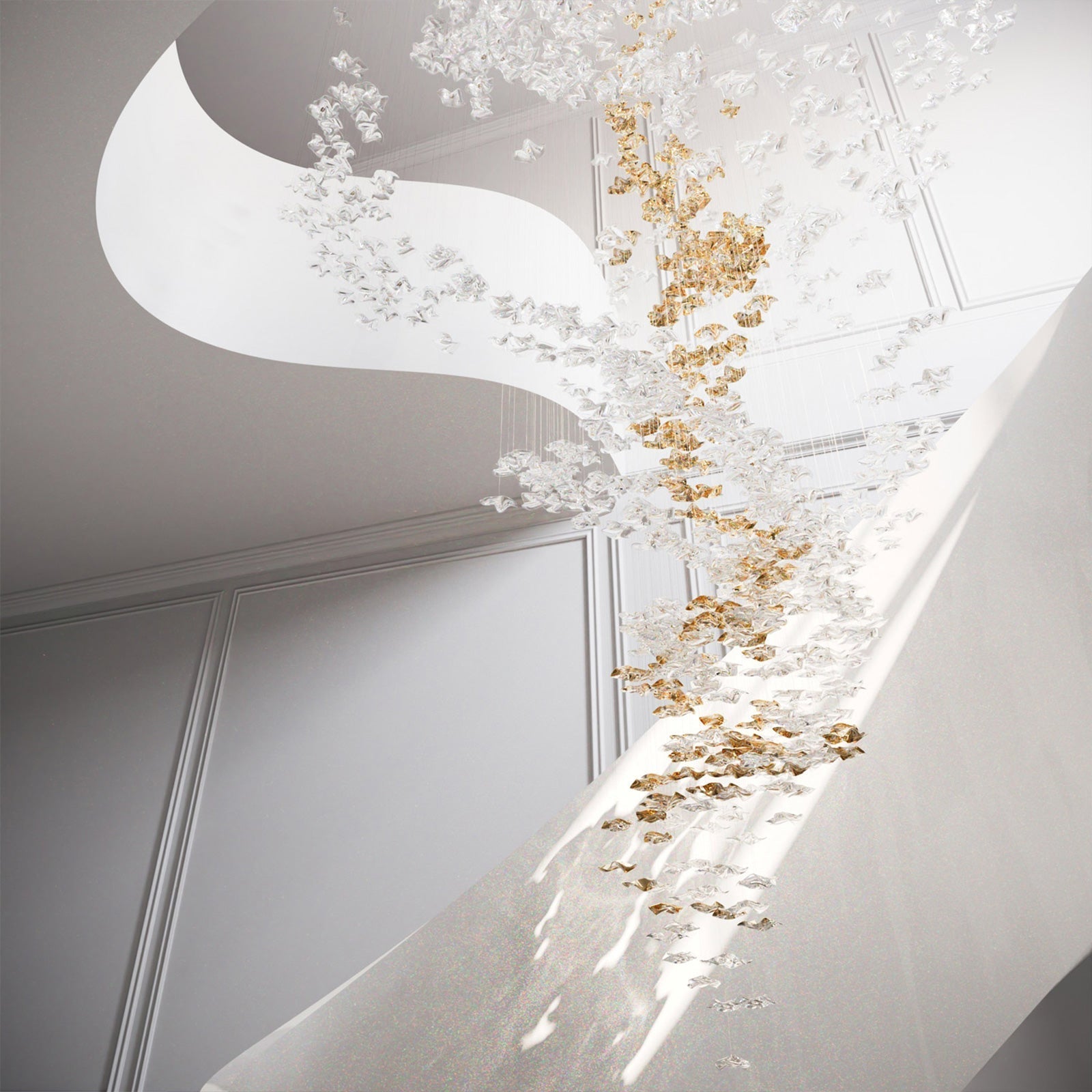 Vecarisra Luxury Tidal Art Glass Pendants Lamp - Blowlighting
