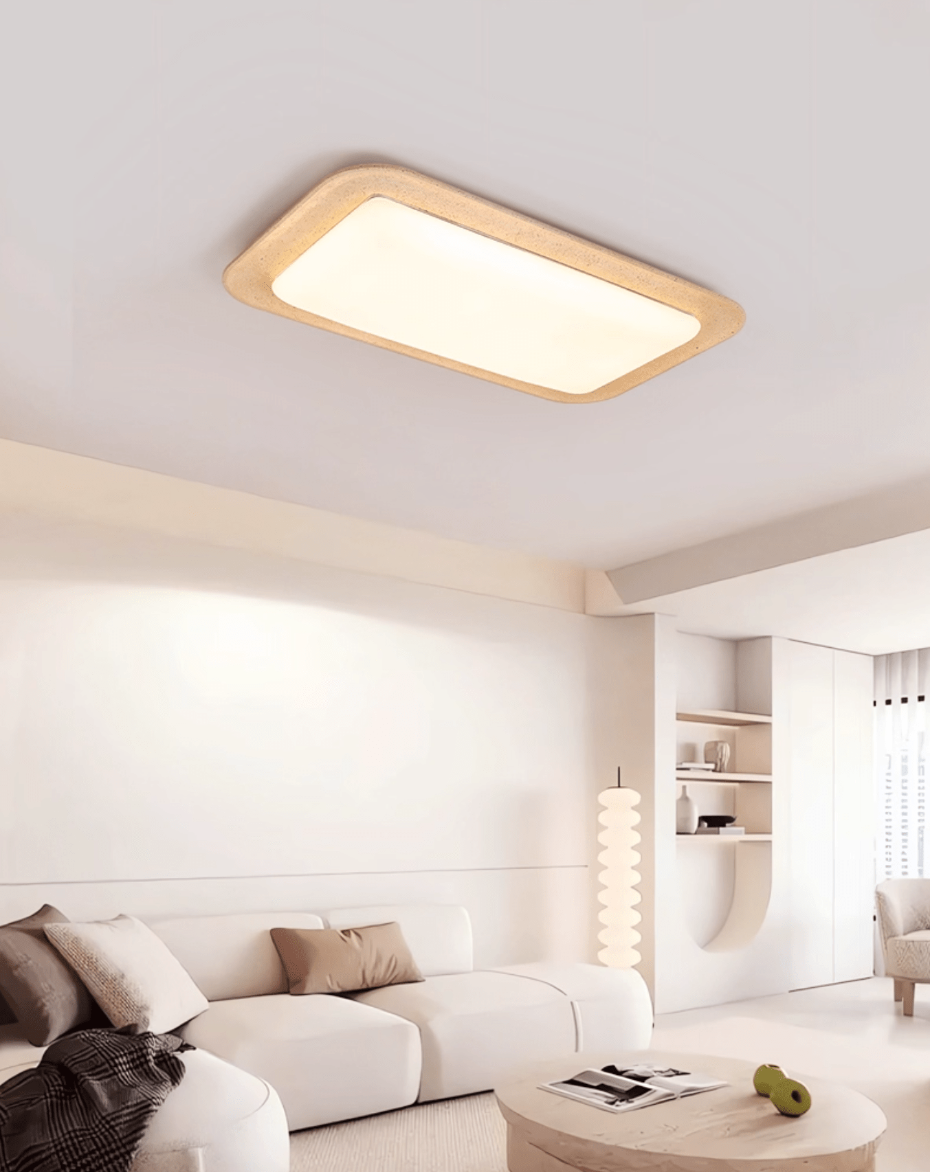 Sandveil Travertine Ceiling Light - Vakkerlight