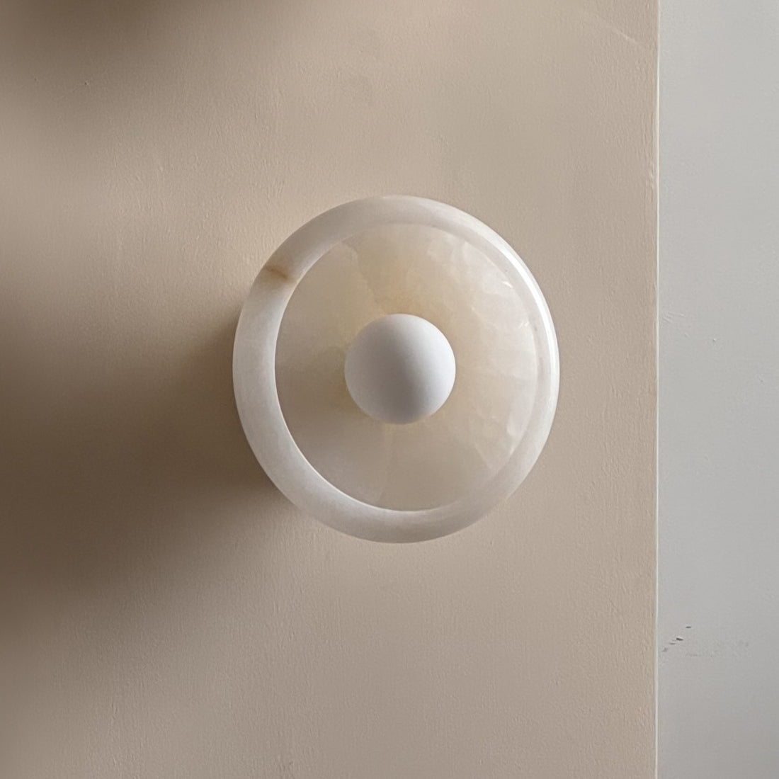Piedra Modern Minimalist Marble Glass Wall Lamp - Lamp Copper