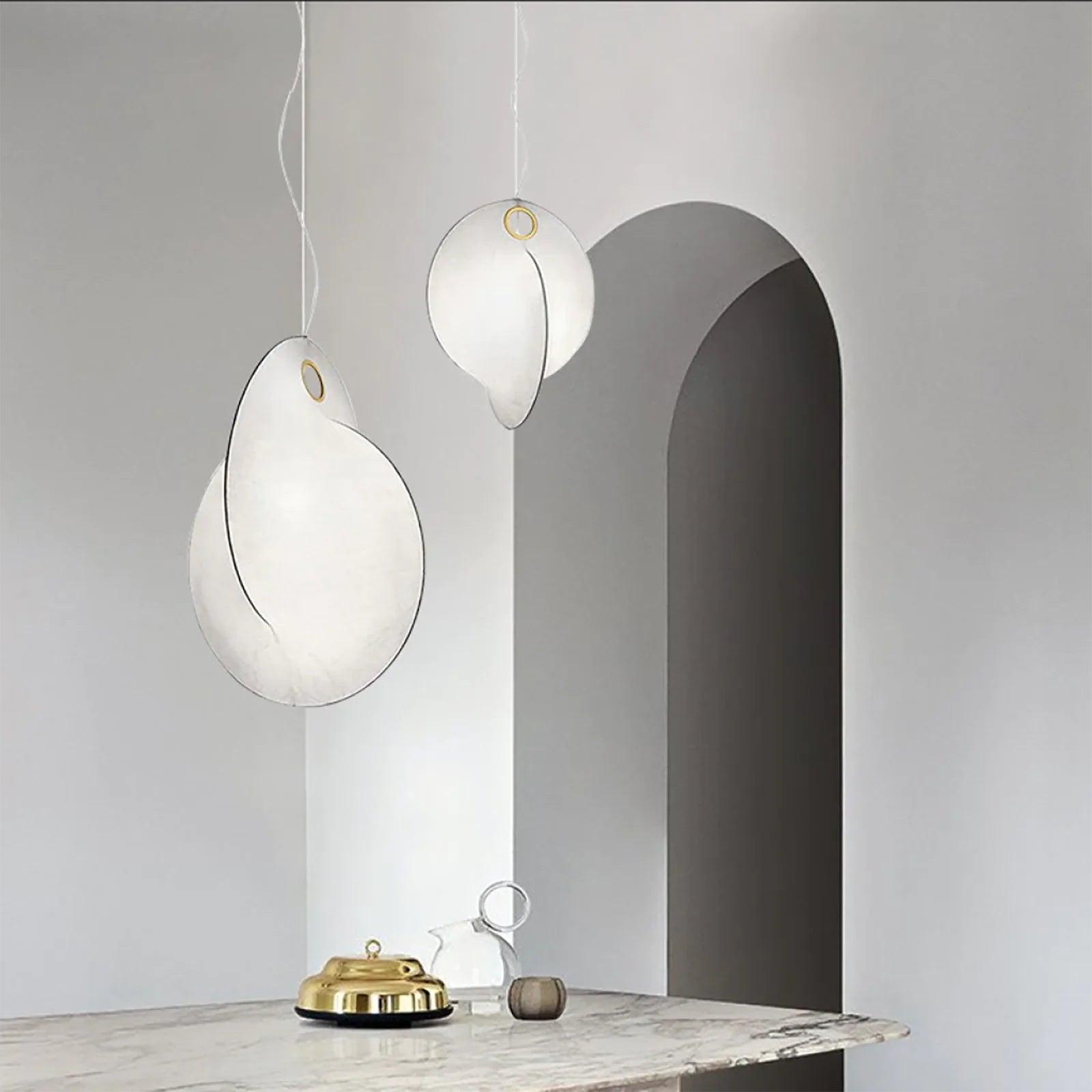 Ballet Pendant Lamp White Organic Shape - Letslighting