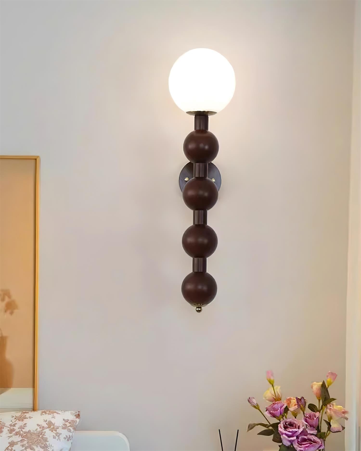 Wall Lamp Gourd in Wood and Glass Modern Style - Letslighting