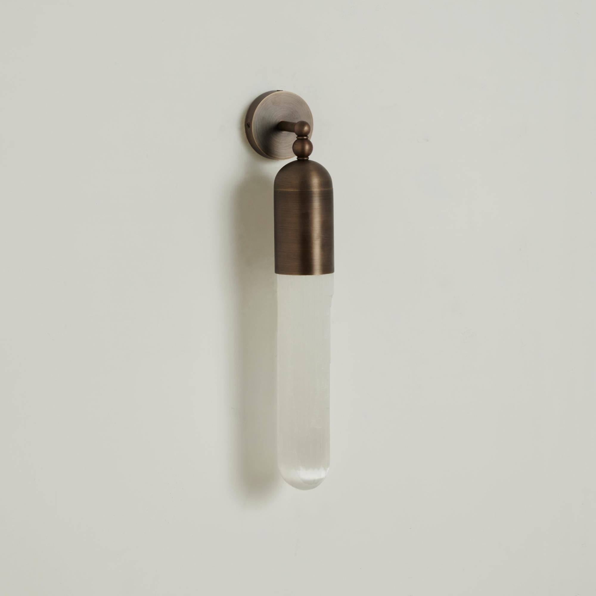 Elcarora Modern Minimalist Alabaster Wall Lamp - Lamp Copper