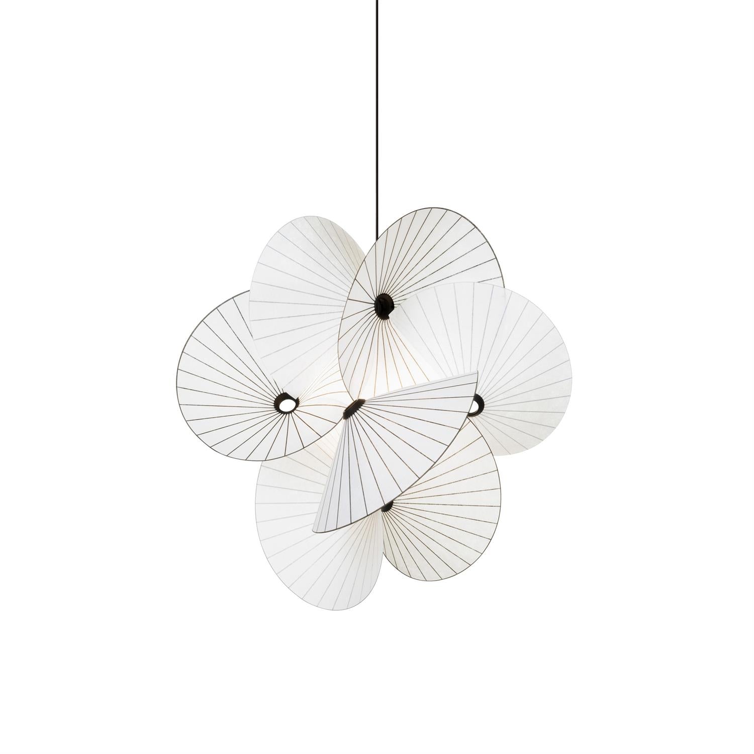 Zerinarae Individual Creativity Metal Fabric Pendant Light - Lamp Copper